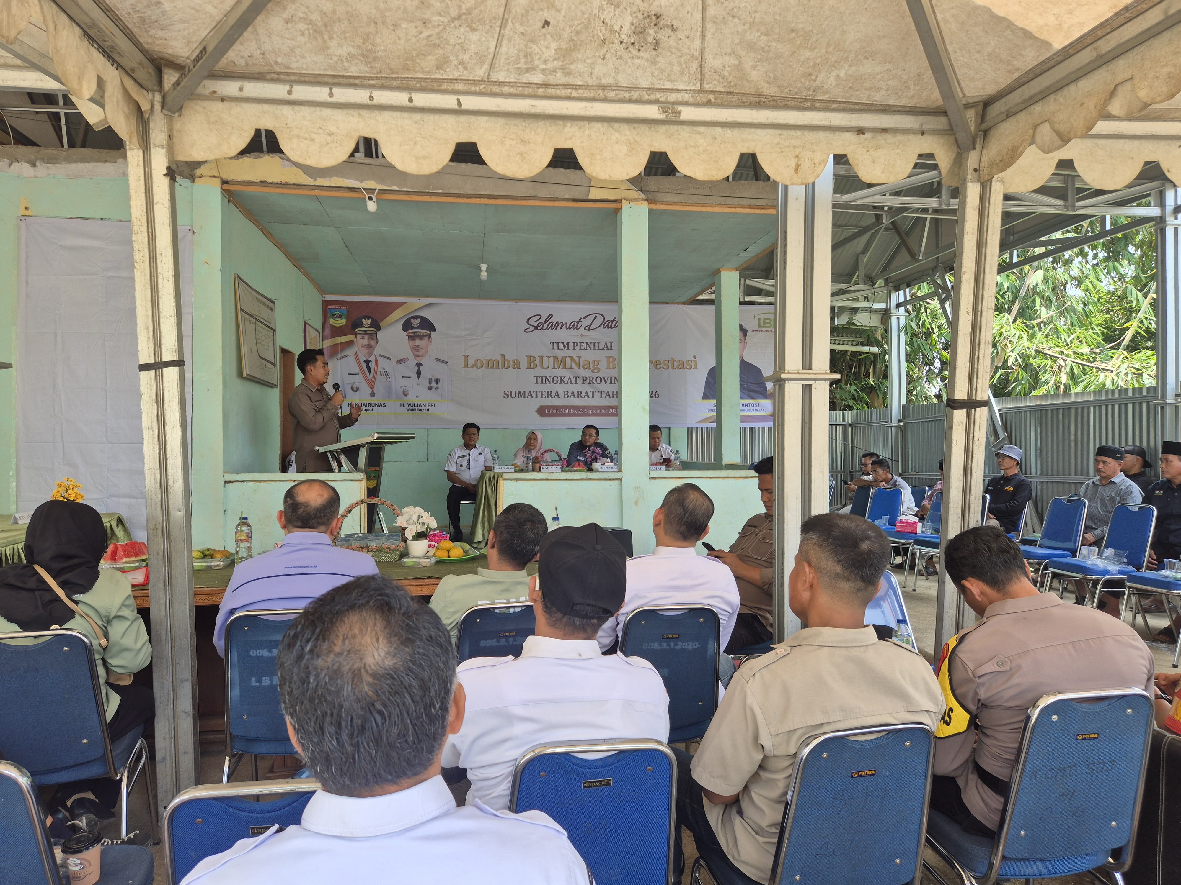 BUMNag Madani Lubuk Malako Jalani Penilaian Lapangan BUMNag Berprestasi Tingkat Provinsi Sumatera Barat