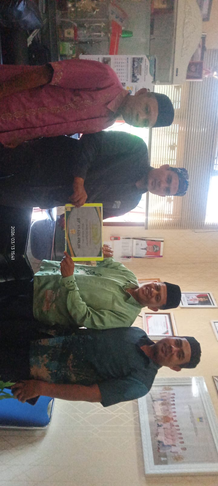 BUMNag Madani Lubuk Malako Serahkan SHU 2025 Kepada Ninik Mamak Sebanyak Rp. 95.616.498Juta