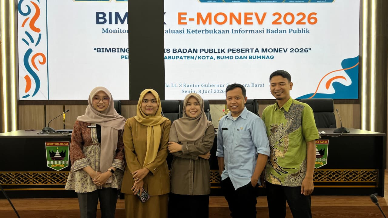 Staf Pengelola Media Sosal dan Website BUMNag Madani Lubuk Malako Hadiri Bimbingan Teknis Monitoring dan Evaluasi Keterbukaan Informasi Publik Tahun 2026